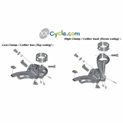 Dérailleur Avant Shimano Deore XT FD-M8000-D - Side Swing -vélo Soldes Magasin derailleur avant shimano deore xt fd m8000 d side swing 1