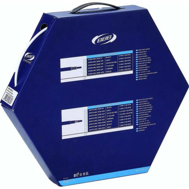 Gaine De Frein Lubrifiée BBB StopLine LC 1m Blanc 1 Gaine De Frein Lubrifiée BBB StopLine LC 1m Blanc