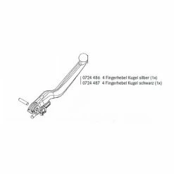 Levier De Frein Magura HS Série 2011 4 Doigts Boule