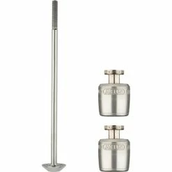 Set De Blocage De Roues Abus Nutfix M5 Argent - 100 Mm